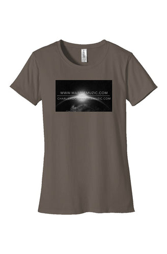Womens Classic T Shirt Marble Muzic