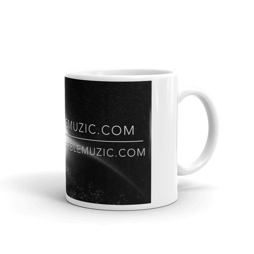 White glossy mug